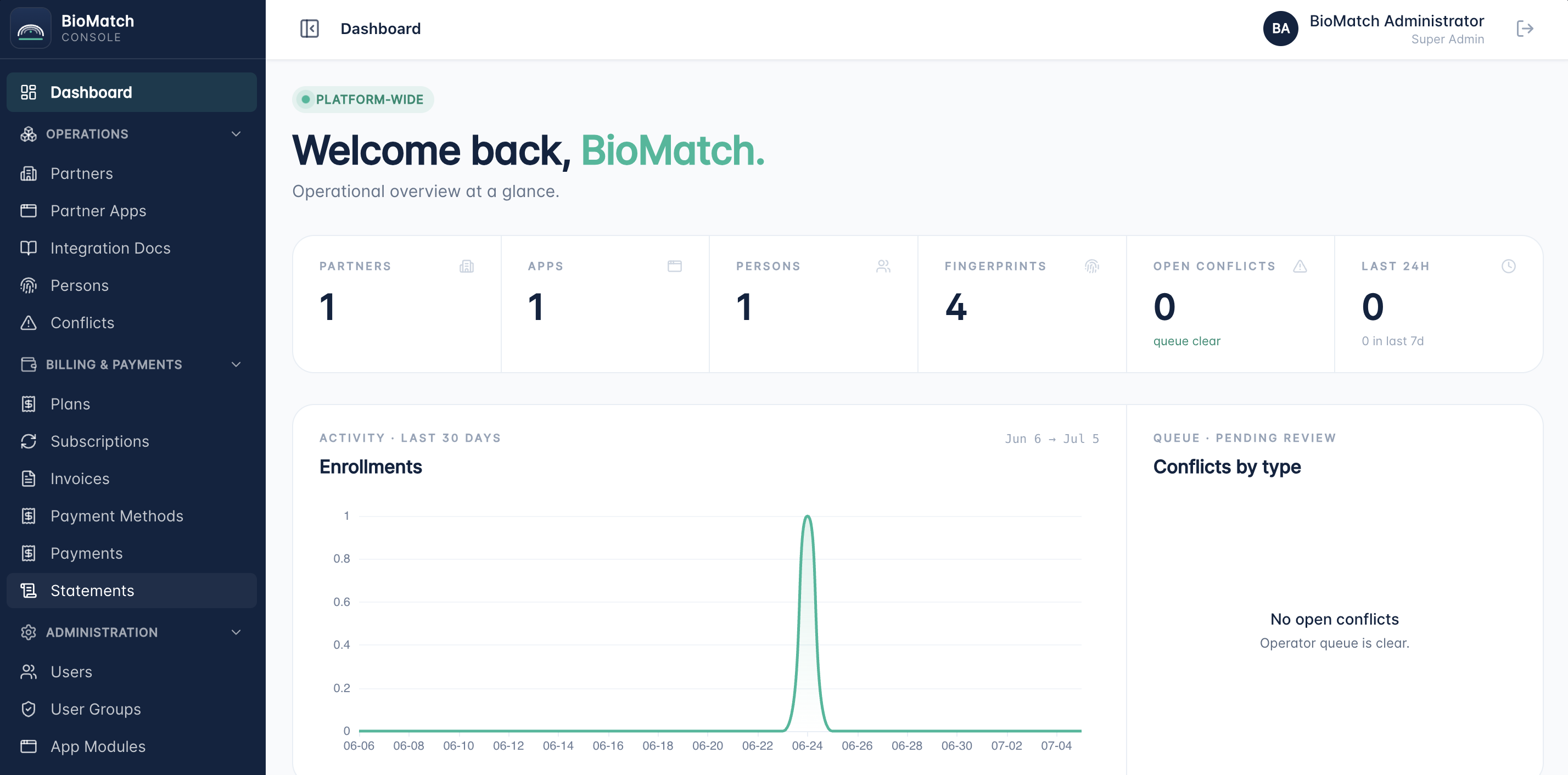 BioMatch screenshot 2